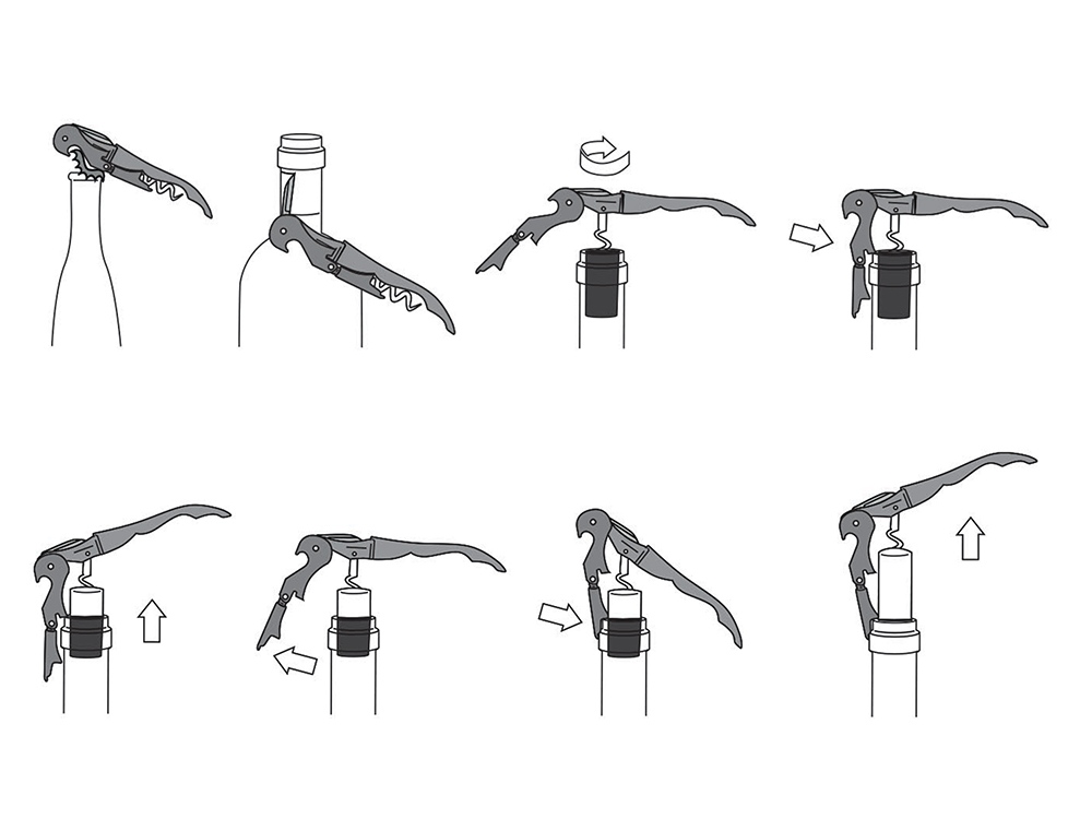 Нож сомелье из нержавеющей стали Pulltap's Inox